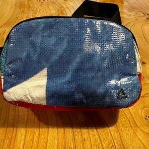 Modern Blue and Red Belt Bag